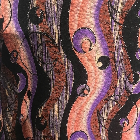 Dress barn Abstract Print Glitter women 1x blouse plus size - Picture 2 of 5